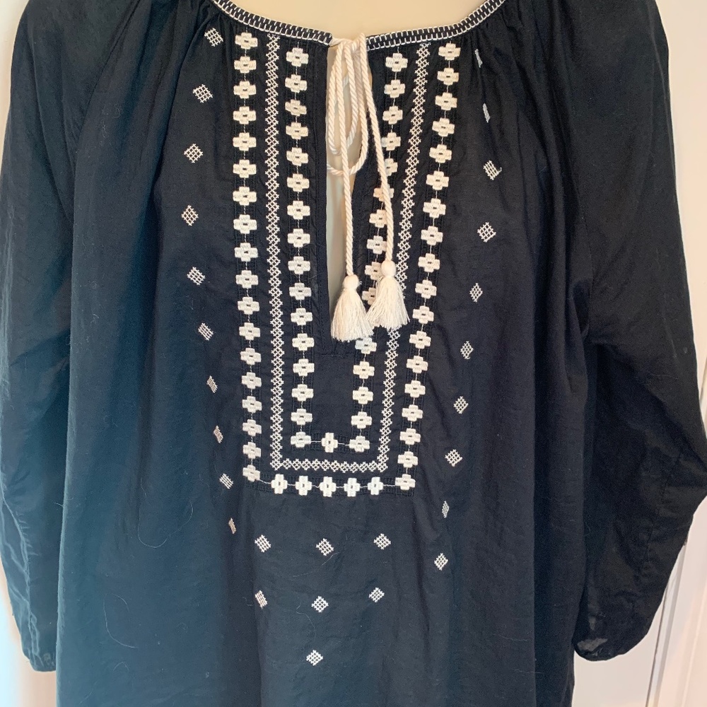 J Crew peasant tunic top